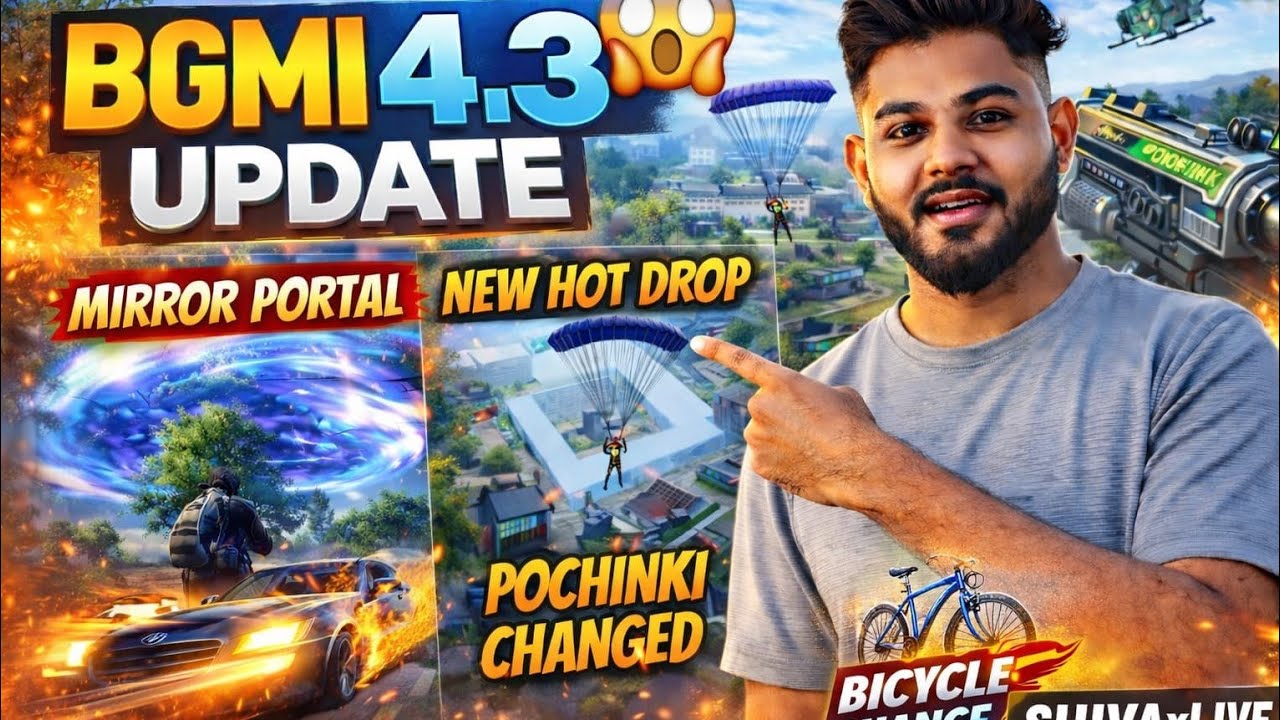 BGMI 4.3 NEW UPDATE 2026 😱Hacker Speed+Pochinki Changes+New Hot Drop 🔥 | BGMI Gameplay | SHIVAxLIVE