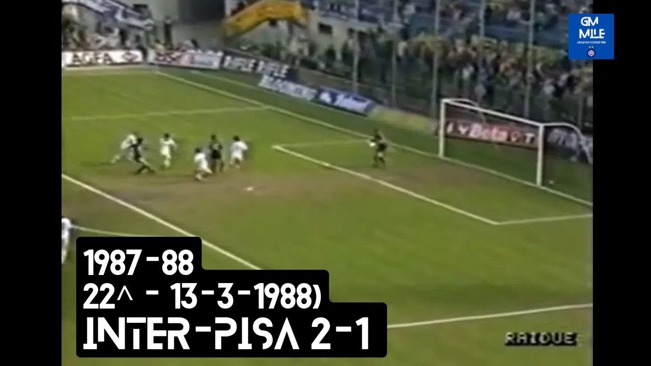 1987-88 (22^ - 13-03-1988) INTER-Pisa 2-1 [Altobelli,Sclosa(R),Aut.Dolcetti] DomenicaSprint Rai2