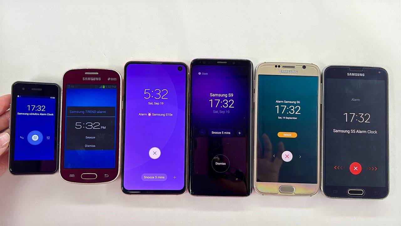 SAMSUNG Alarm Clock & Timer | S24 Ultra + Samsung Trend + S10e + Galaxy S9 + Galaxy S6 + Galaxy S7 