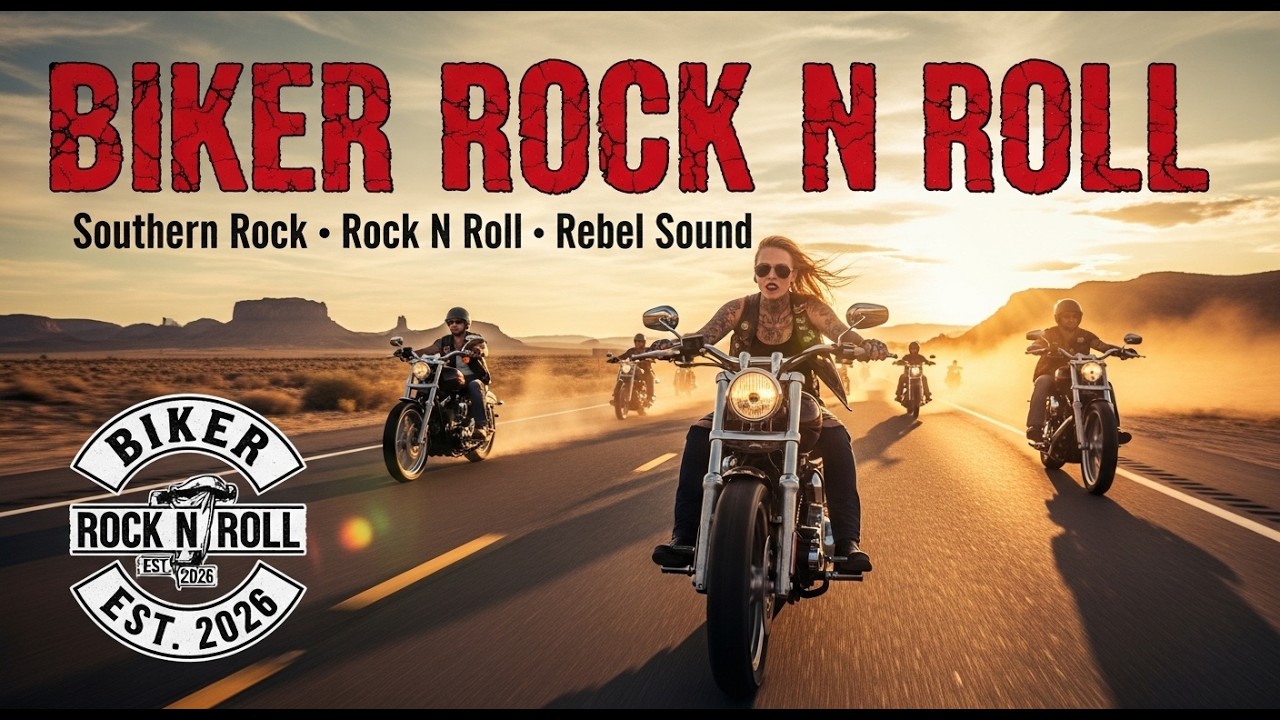🏍️ Biker Rock N Roll – Ultimate Open Road Freedom 🎸 #OpenRoad #RideFree #rocknrollmusic