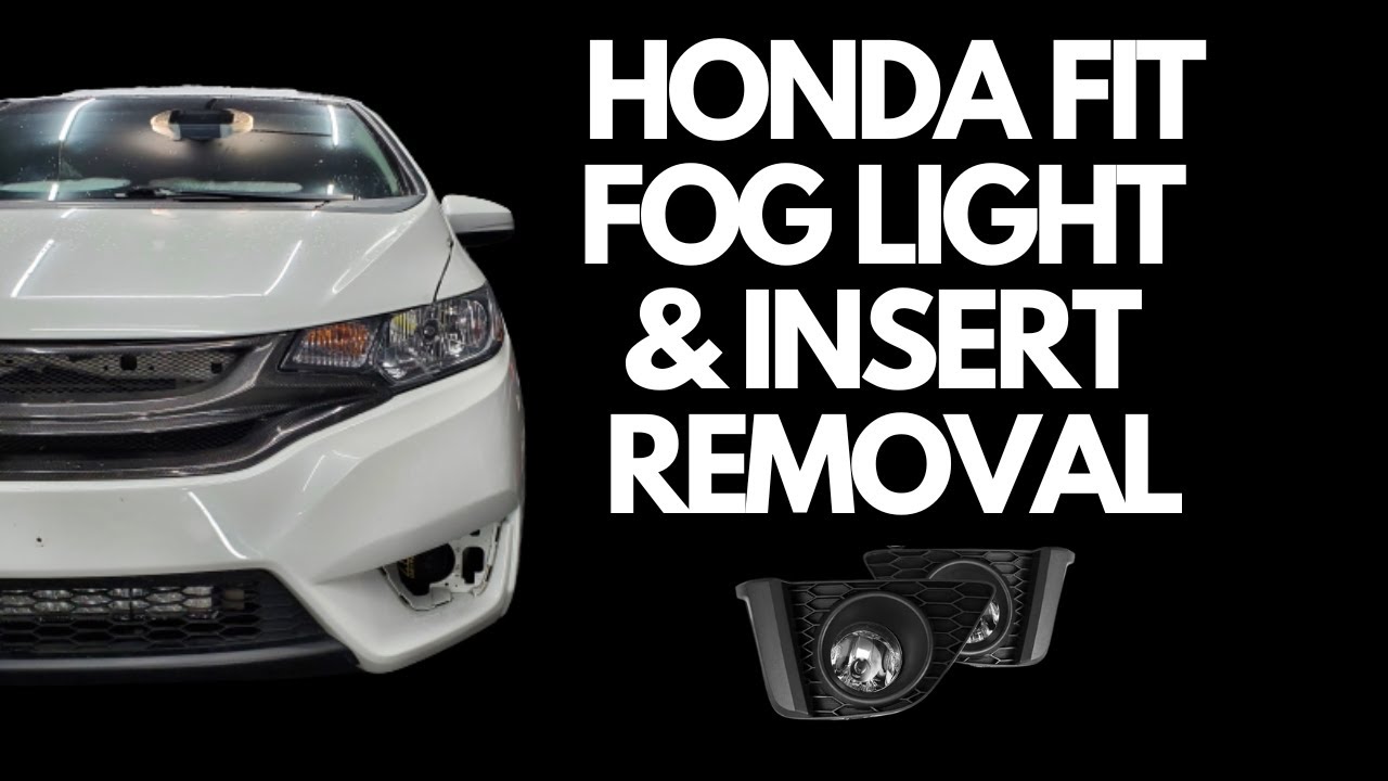 2015-2017 HONDA FIT / JAZZ | Fog Light & Insert Removal and Installation #gk5