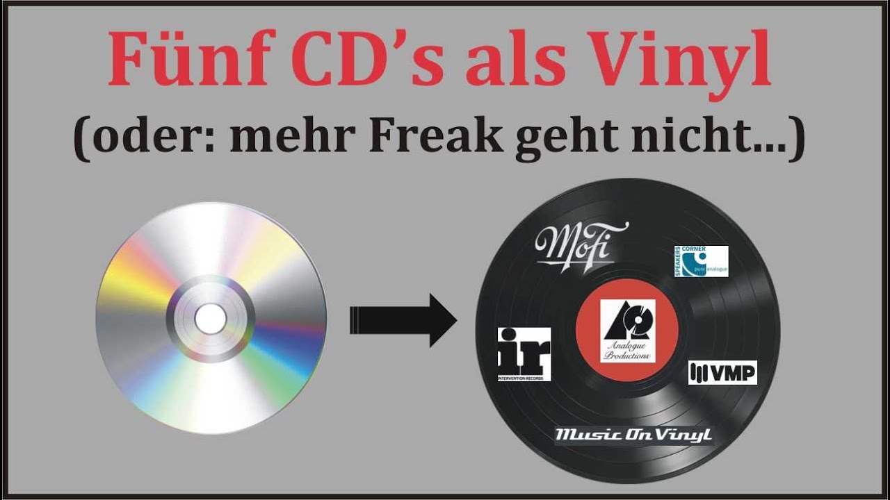 MoFi/AP/Speakers Corner & Co. übernehmen Sie: fünf CD’s als Vinyl - please !!!