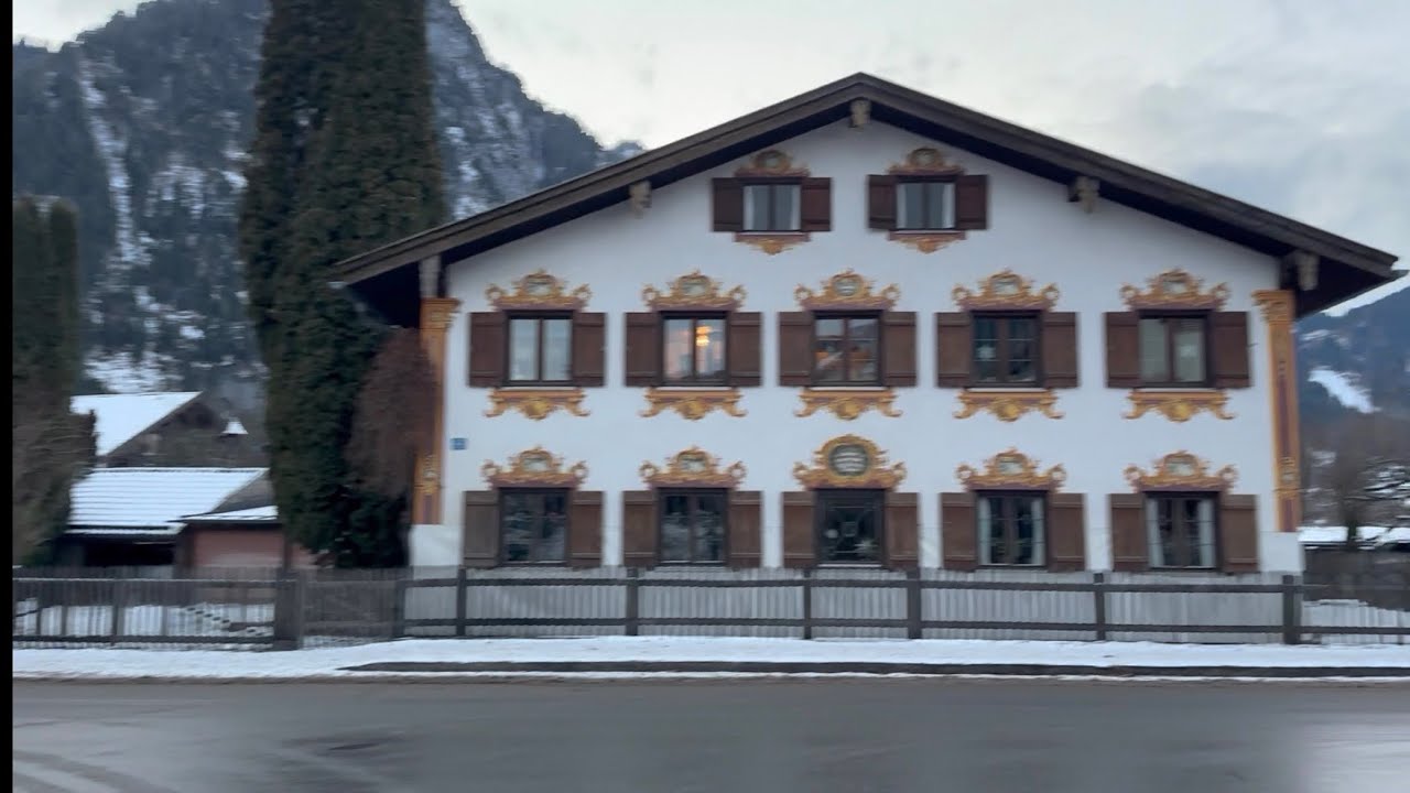 Oberammergau. Граница Австрии. Отпуск с детьми на новогодние каникулы 🎄⛄️❄️