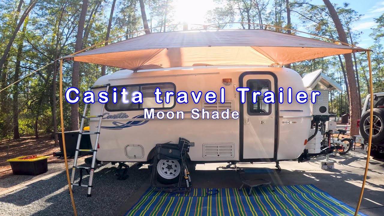 Casita Travel Trailer with a Moon Shade