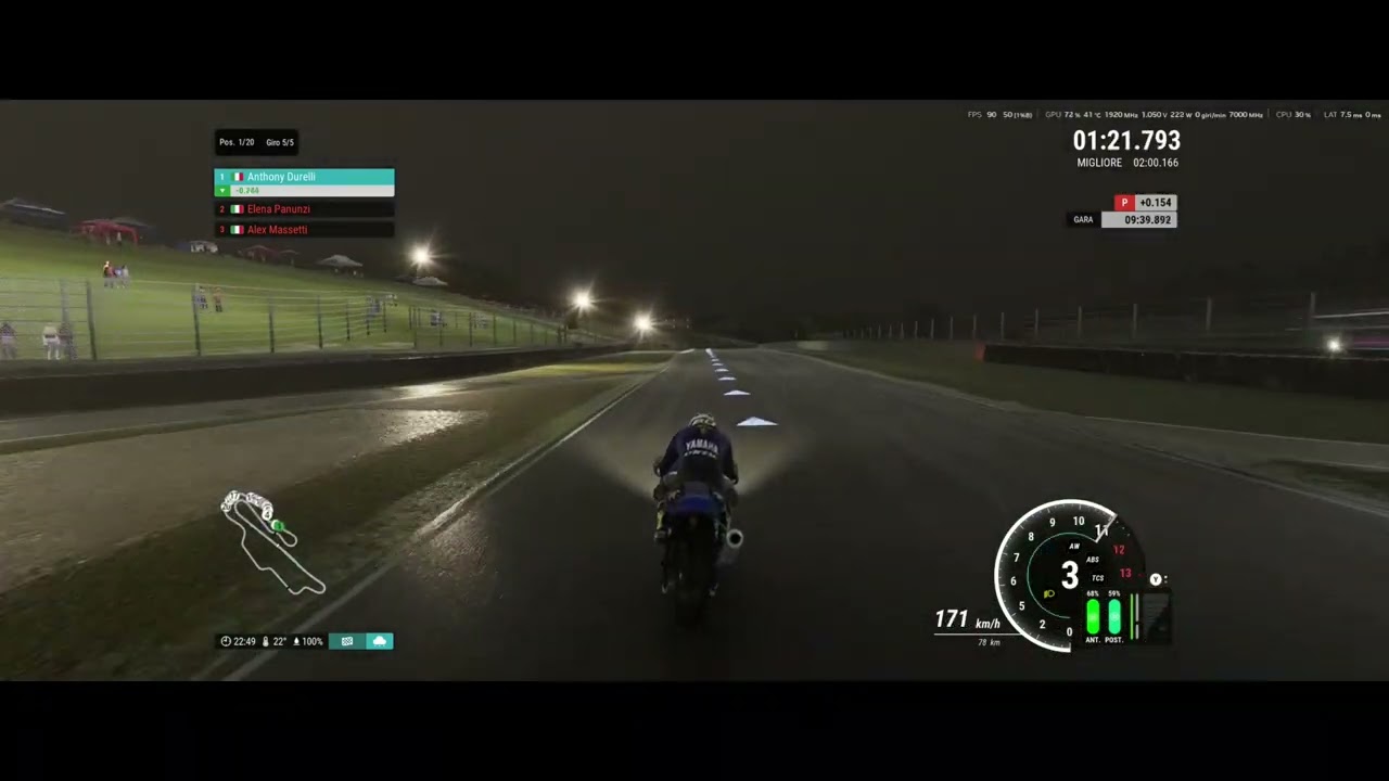 Ride5 Gara al mugello con la Yamaha R7 pt2