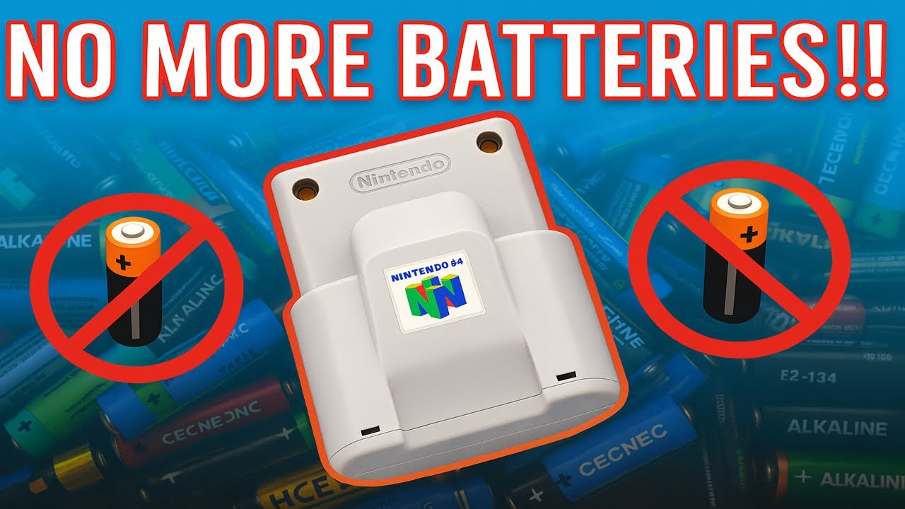 N64 Rumble Pak Mod - Say Goodbye to Batteries!!! | The 8-bit Basement