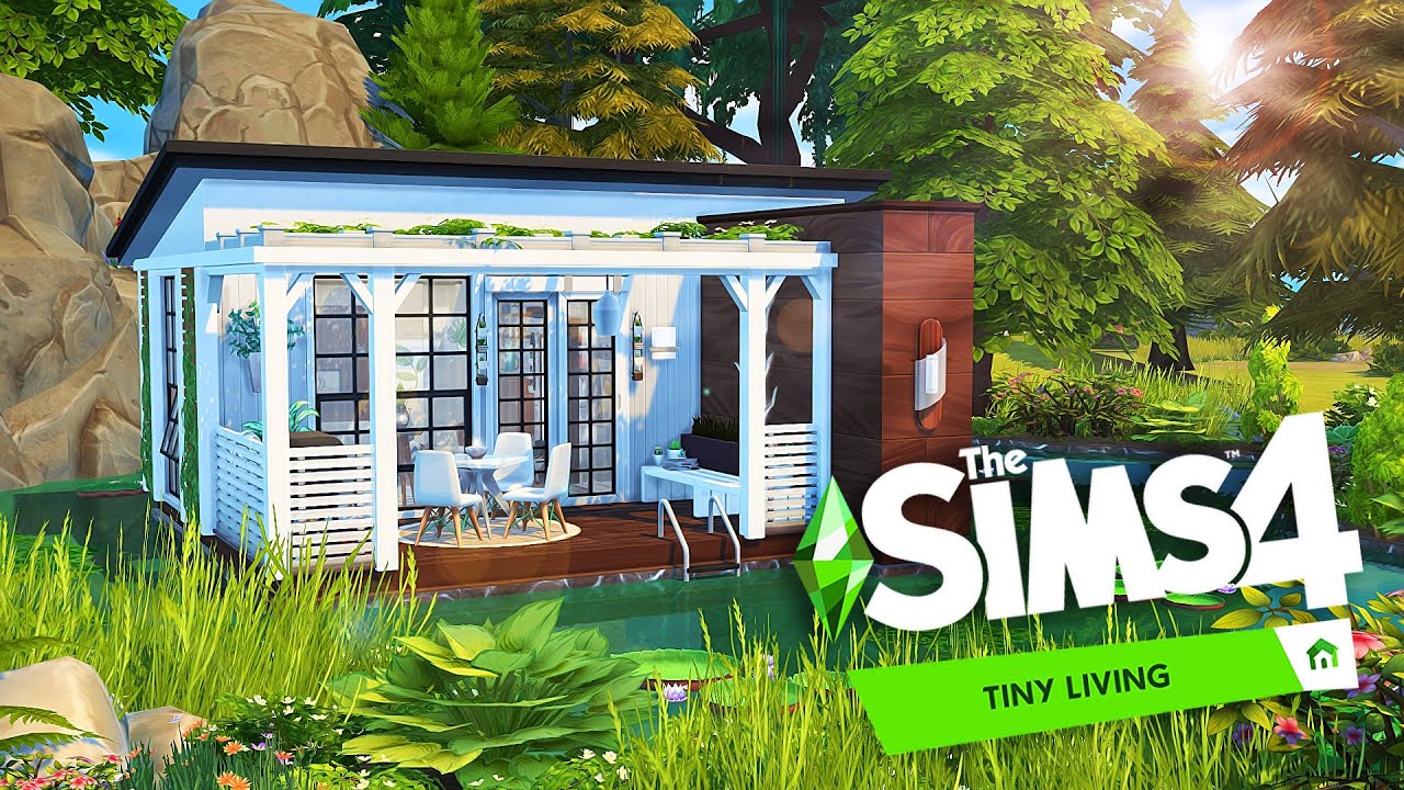 FLOATING TINY HOUSE 🌲 | The Sims 4: Tiny Living | Speed Build