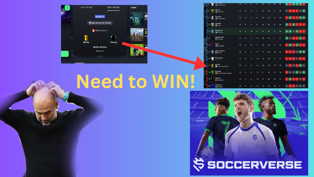 SOCCERVERSE | Setting my tactics for league game