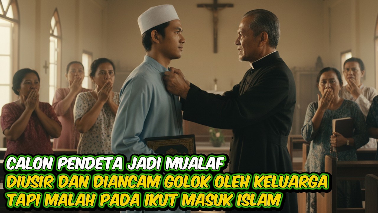 DARI CALON PENDETA JADI MUALAF, ANAK PENDETA DIUSIR & DIANCAM, AKHIRNYA PADA IKUT MASUK ISLAM!