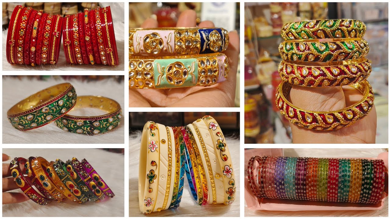 राजपूती रजवाड़ी चूड़ा, कांच कड़ा, डालू चूड़ा🥳Cristal kada, golden kada rajwadi kada new collection🥳