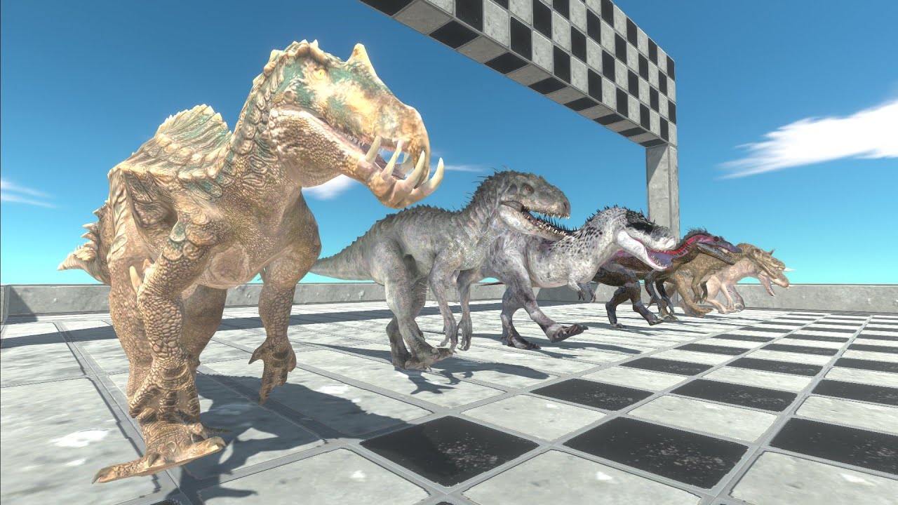 Modded Dinosaurs Speed Race - Animal Revolt Battle Simulator