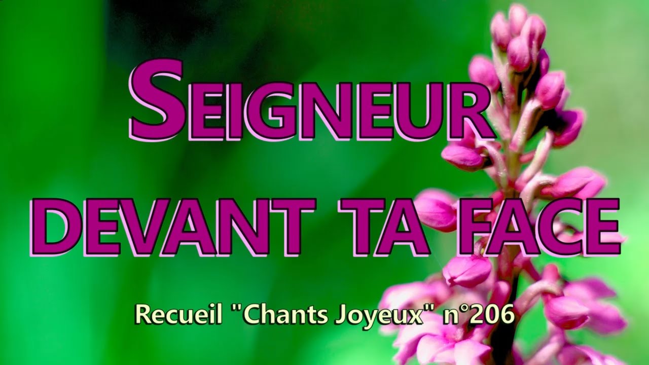 Seigneur, devant ta face, Ton heureux racheté