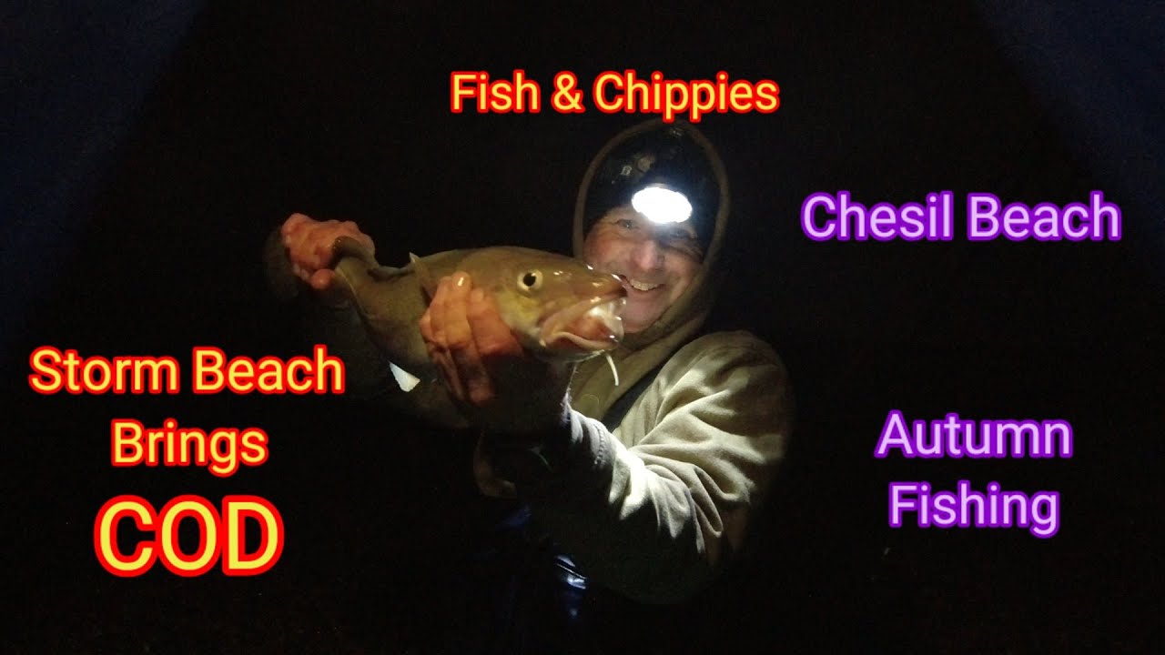 Great Cod session on Chesil Beach. Stormy weather conditions paid off!!!