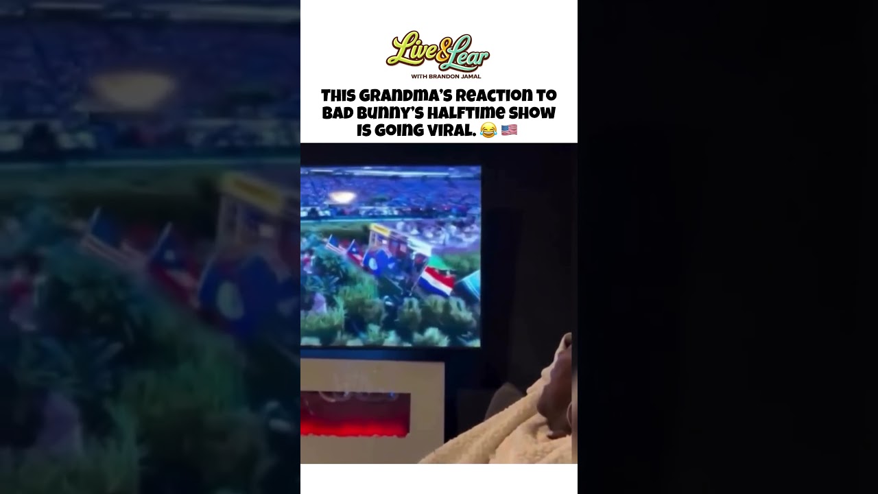 This grandma&rsquo;s reaction to Bad Bunny&rsquo;s halftime show is going viral. 😂🇺🇸 #badbunny #superbowl