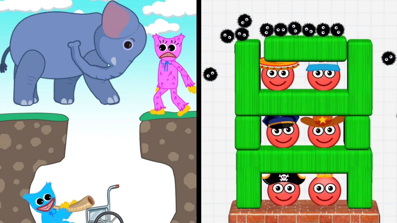 Hugy's Funny Animated Story Vs Hide Ball 👹👻😈🧟‍♂️ Max All Levels Android iOS Gameplay Ep 533