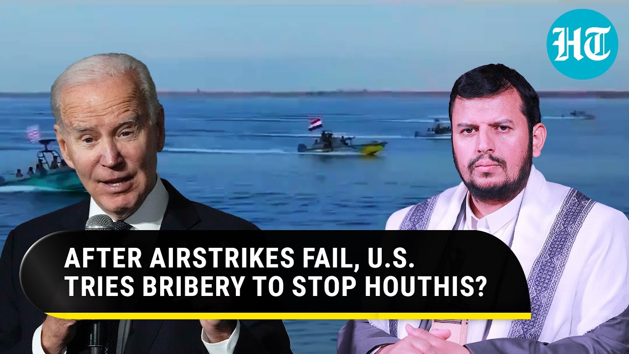 Watch Houthi Reaction To USA's Offer Of Economic 'Incentives' To Stop Red Sea Ship Attacks | Gaza