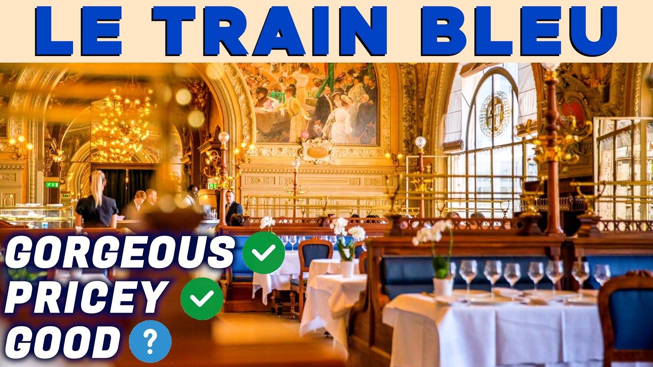 I Ate At The Most Beautiful Restaurant In Paris: Le TRAIN BLEU!