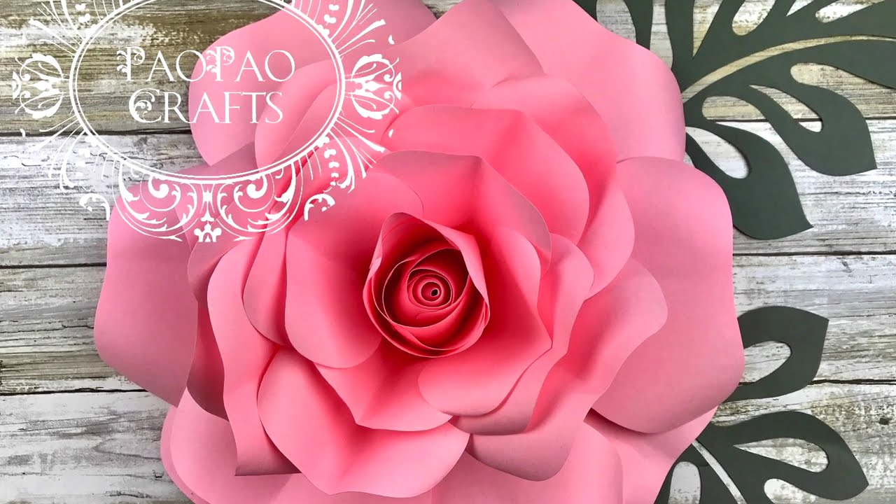 ROSA DE PAPEL | FLORES DE PAPEL | MOLDES GRATIS | HOW TO MAKE PAPER ROSE