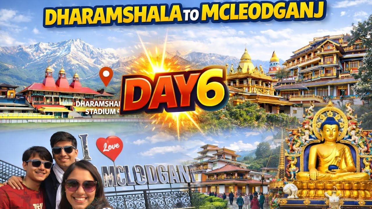Exploring McLeodganj ✨ HPCA Stadium, Monastery & Bhagsunag Temple | Day 6 Travel Vlog