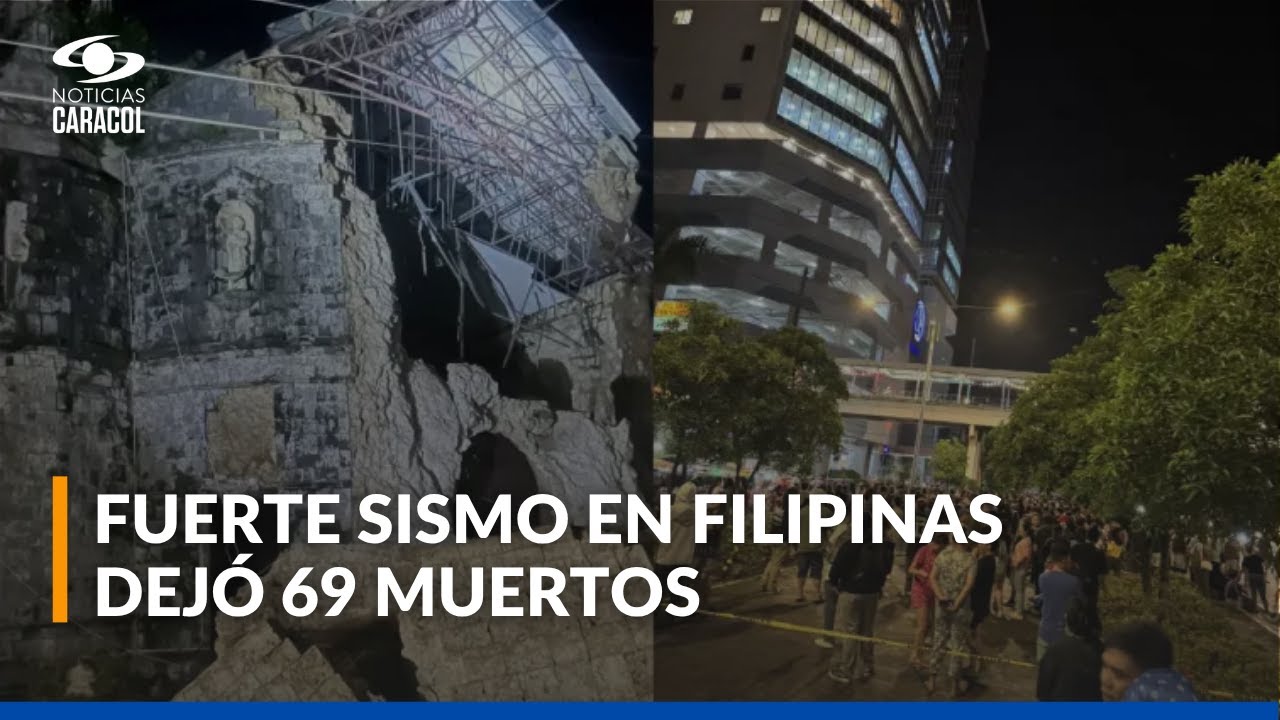 Estos fueron los momentos de angustia que se vivieron en Filipinas por el sismo de 6,9