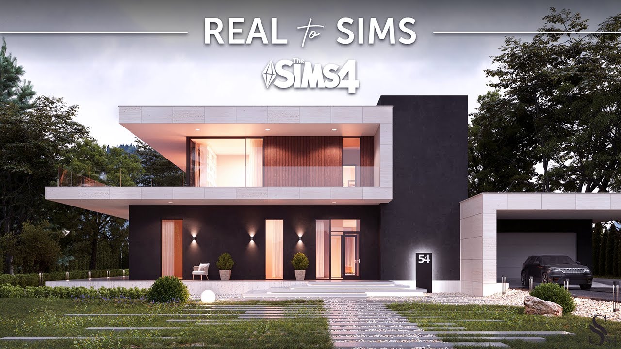 Modern Small Family House #3 | 2 bd 4 ba | Real to Sims #005 | No CC | The Sims 4 Speed Build