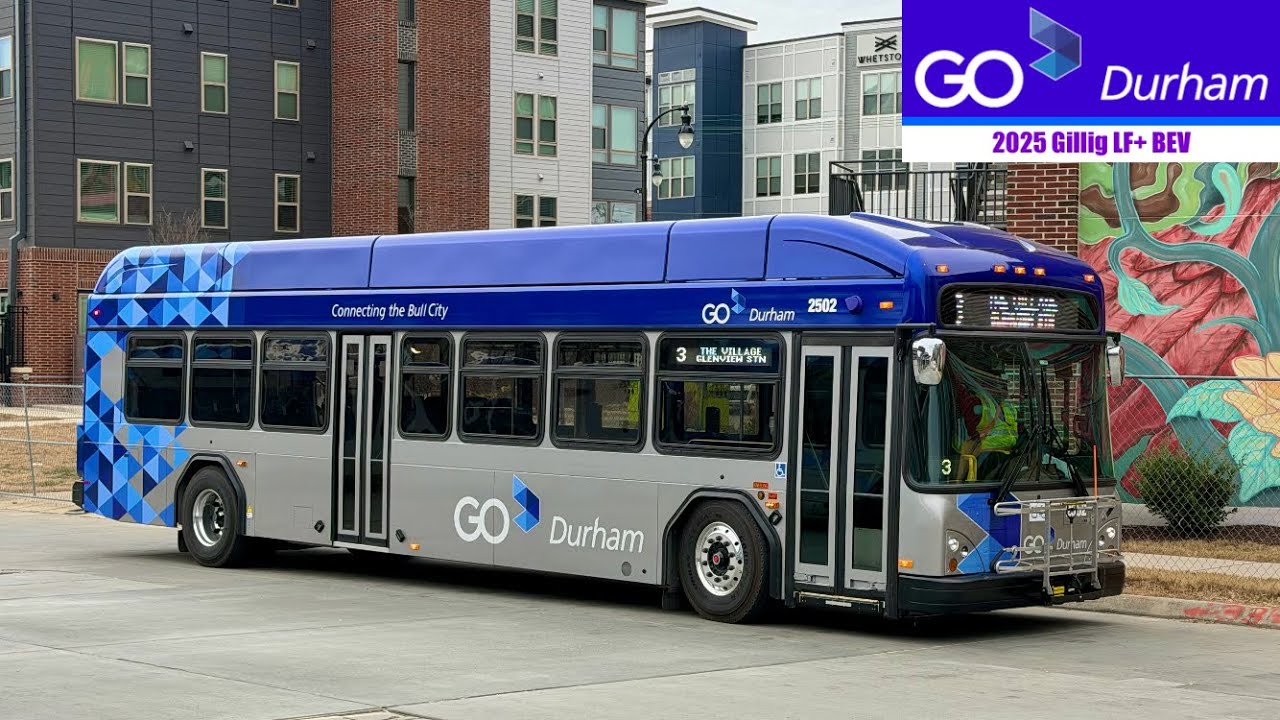 (NEW) GoDurham: 2025 Gillig LF+ BEV on Route 3