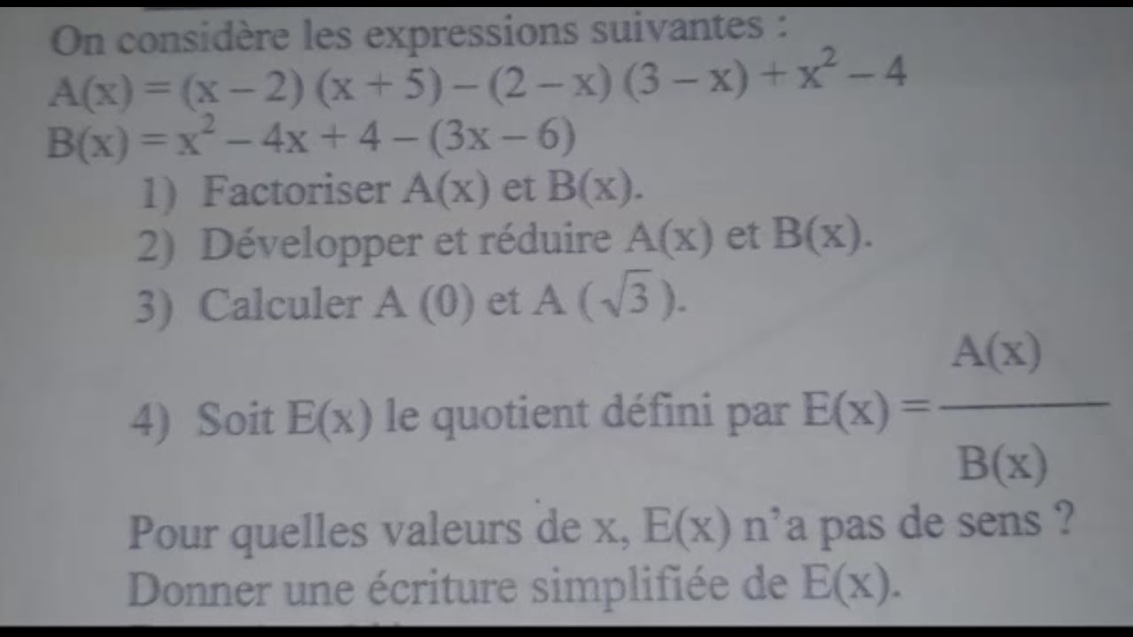 Révisions BFEM 2023 | Maths BFEM | Correction BFEM | activités numériques BFEM