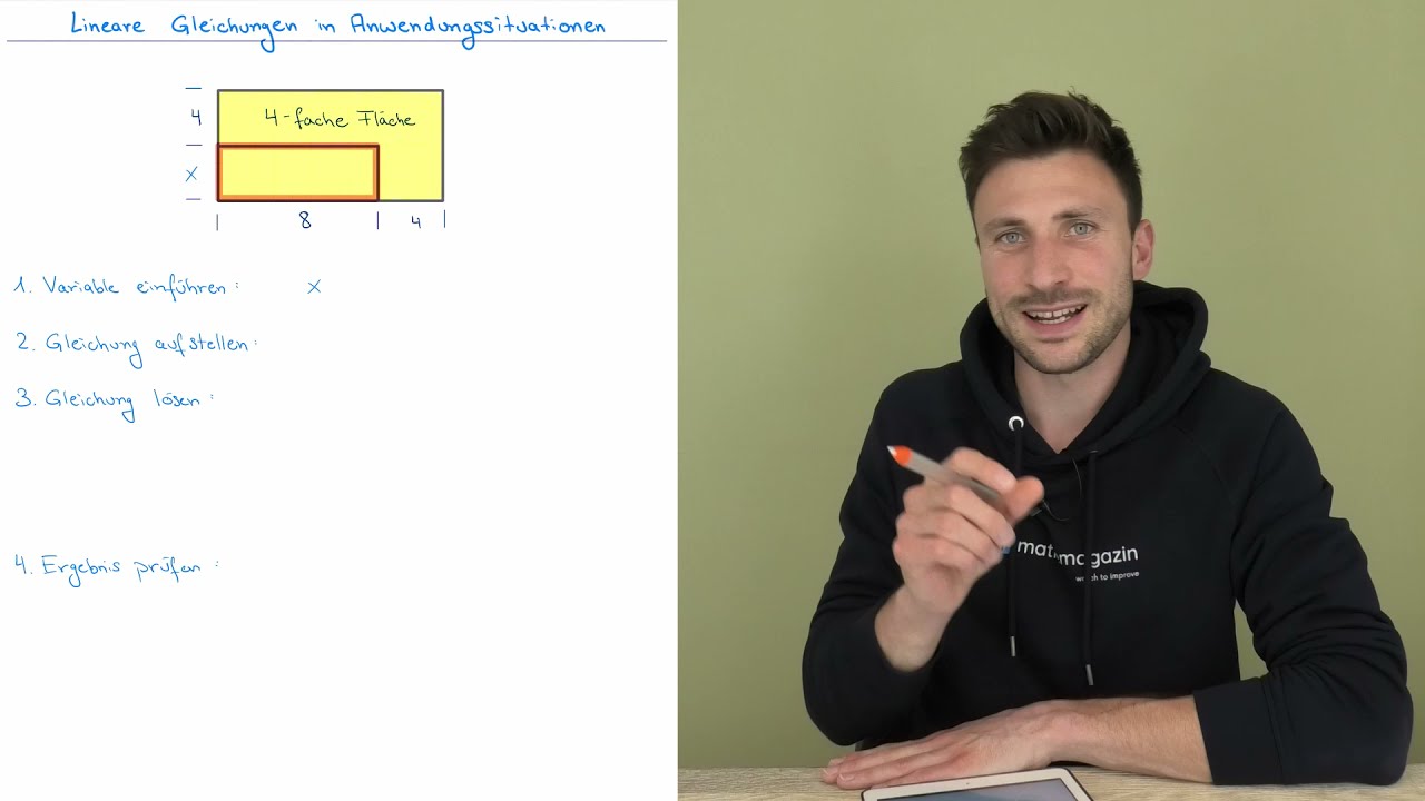 Lineare Gleichungen in Anwendungssituationen