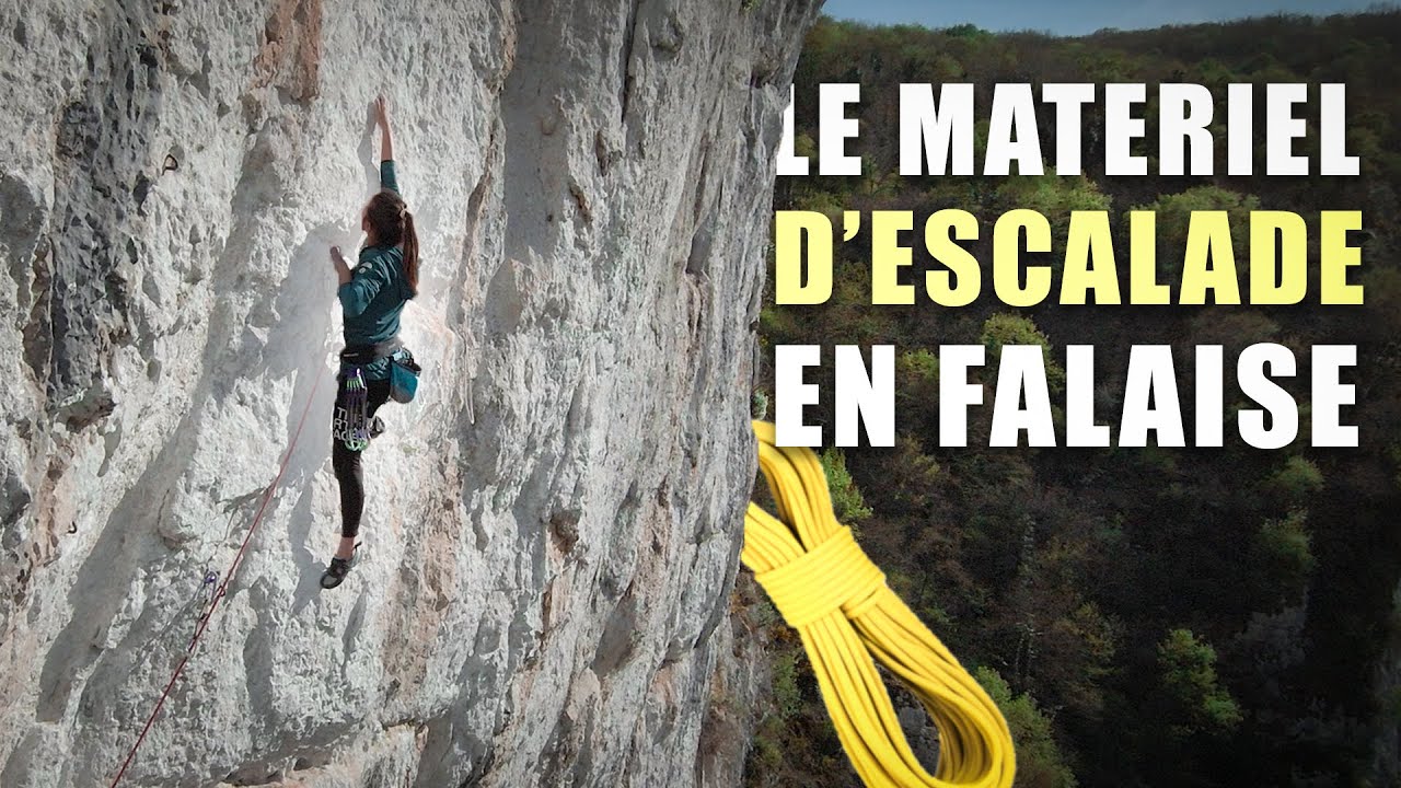 MATÉRIEL D'ESCALADE EN FALAISE