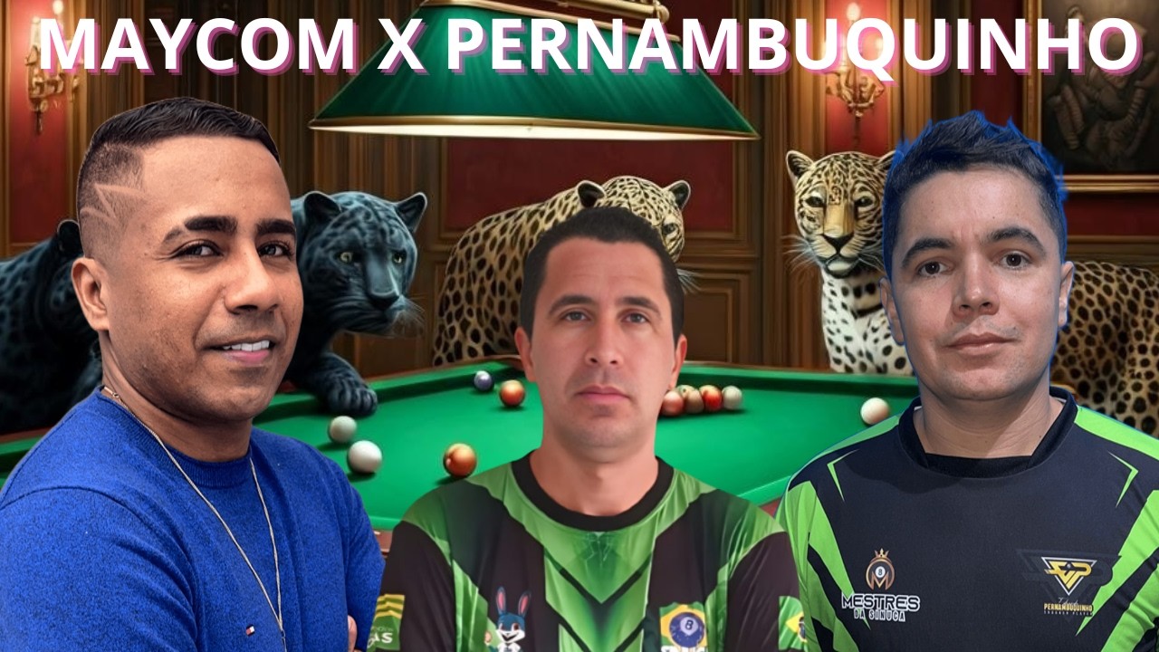 MAYCOM X BAIANINHO #sinuca  #sinucaaovivo #pool #aovivo #baianinho  #vagnao #vagnao  #live #aovivo
