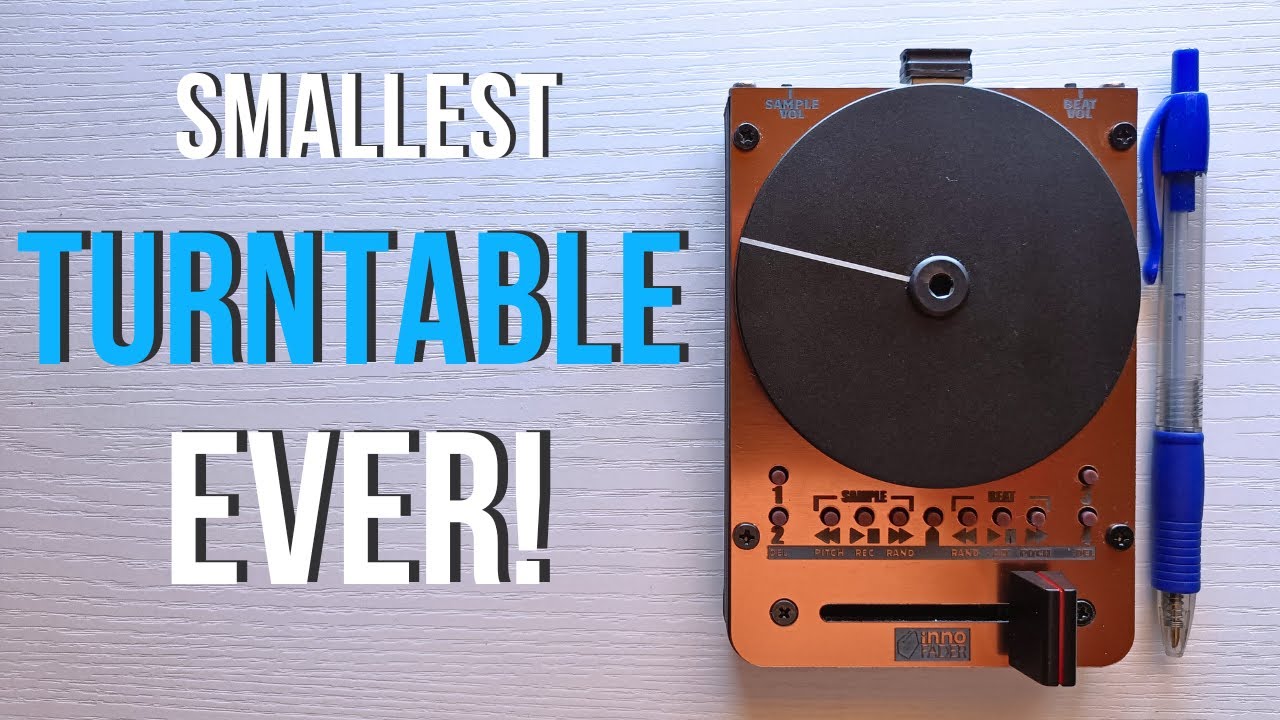 Smallest DJ Turntable EVER! - PortablismGear SC500