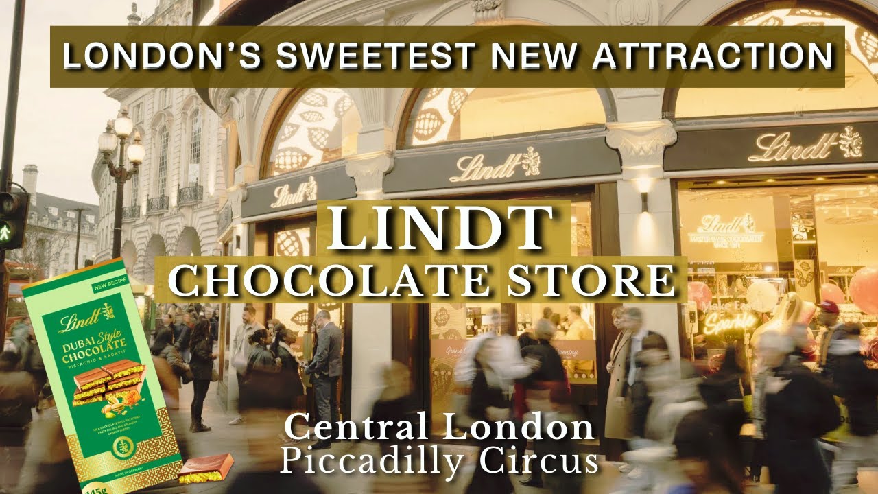 Inside the New Lindt Chocolate Store in Central London – A Must-Visit Spot!