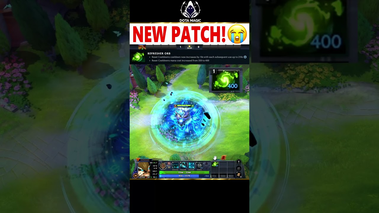 7.40! Сферу обновления ослабили! 😭 #dota2