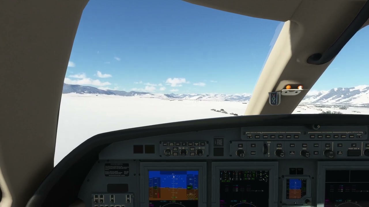 Stunning Winter Landing Challenge at RWY 19 | MSFS 2020 Gameplay