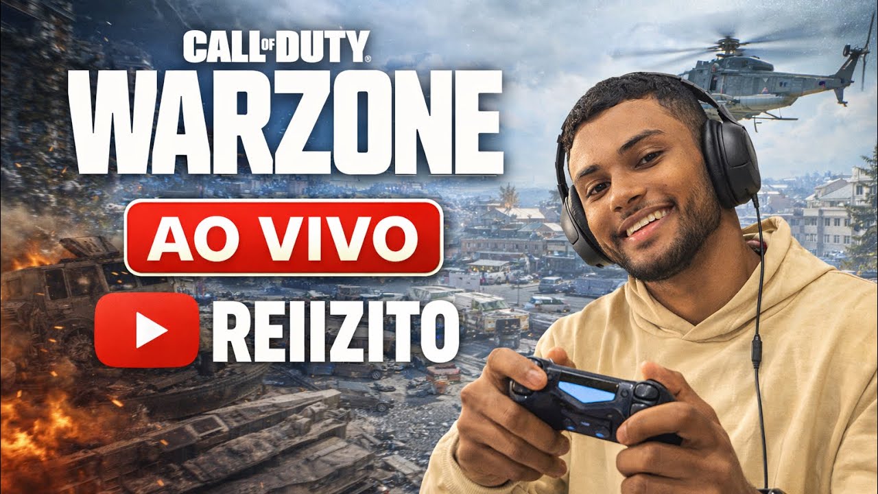 WARZONE AO VIVO 🔴 Tentando pegar a primeira vitória | Reiizito