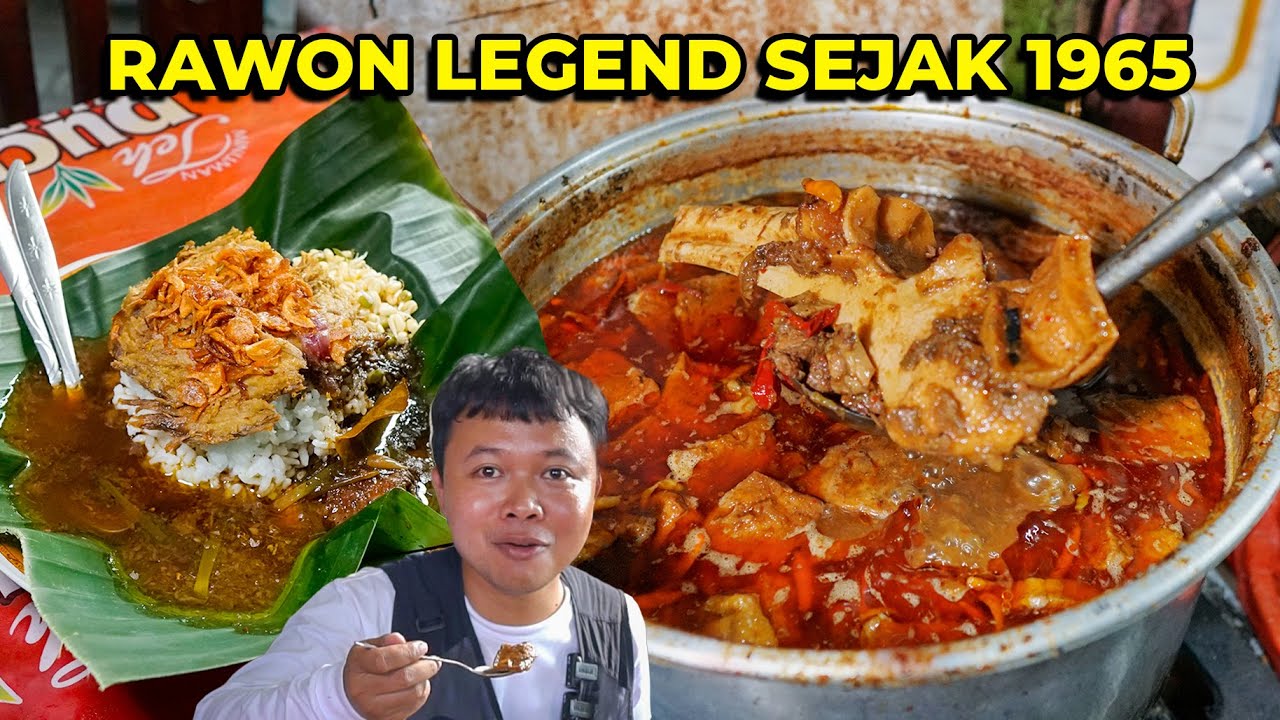 MAKAN RAWON DI SINI GAK BOLEH NAMBAH KUAH! SATU DANDANG KUAH NGABISIN 7 KG REMPAH!