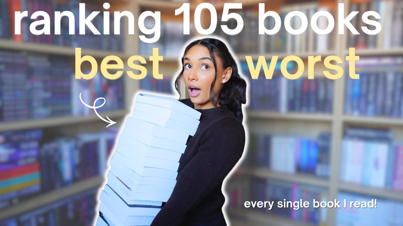 ranking the 100+ books I read this year from WORST to BEST! ✨📚