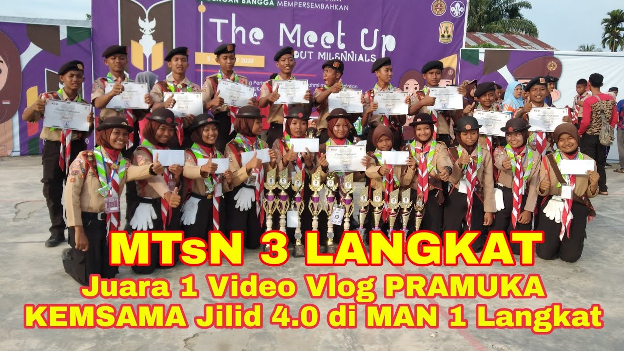 JUARA 1 LOMBA VIDEO VLOG PUTRA PRAMUKA DI MAN 1 LANGKAT
