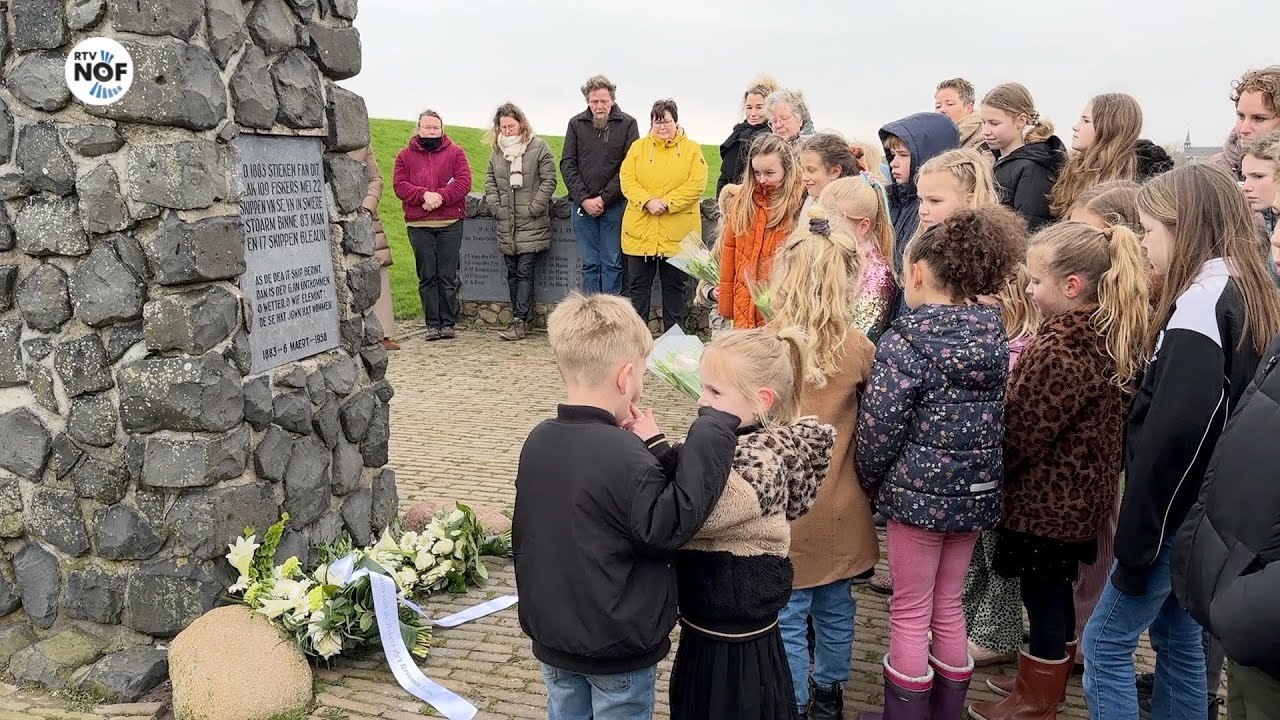 Laatste herdenking in Moddergat door CBS 't Kompas