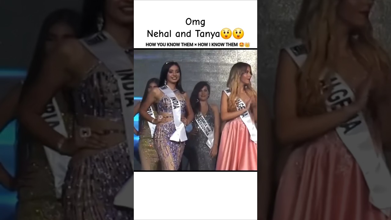 Tanya Mittal and Nehal Chudasama for beauty pageant 
