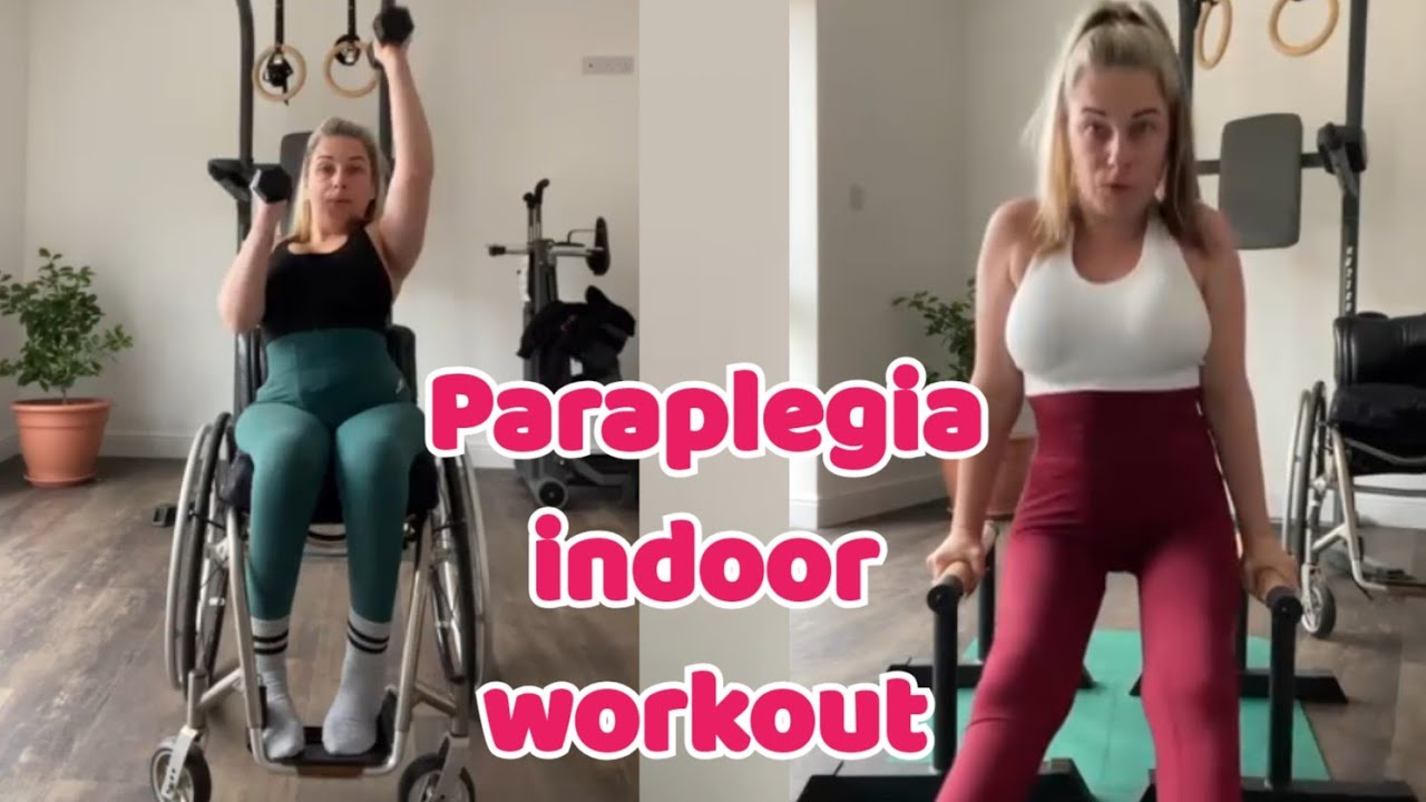 Paraplegic lady | adaptive Wheelchair life cardio indoor workout