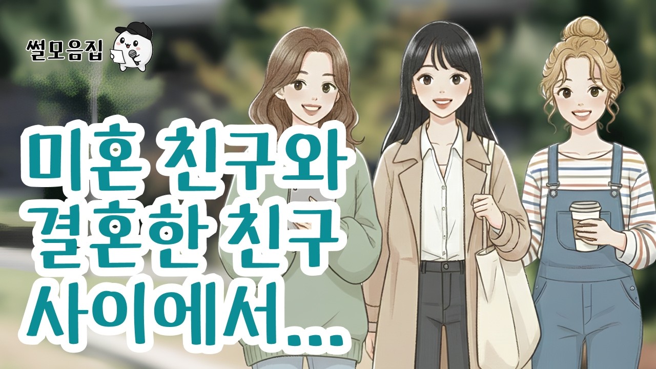 미혼 친구와 결혼한 친구 사이에서... #인생사연 #위로 #라디오사연 #실화사연 #공감사연 #썰 #사연