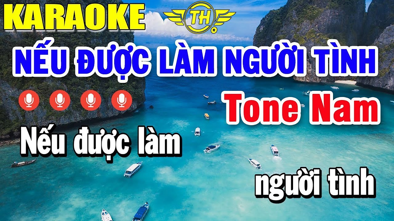 Nếu Được Làm Người Tình Karaoke Tone Nam Nhạc Sống 2023 | Trọng Hiếu