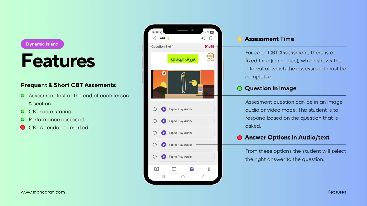 MonCoran App Special Features Presentation in French