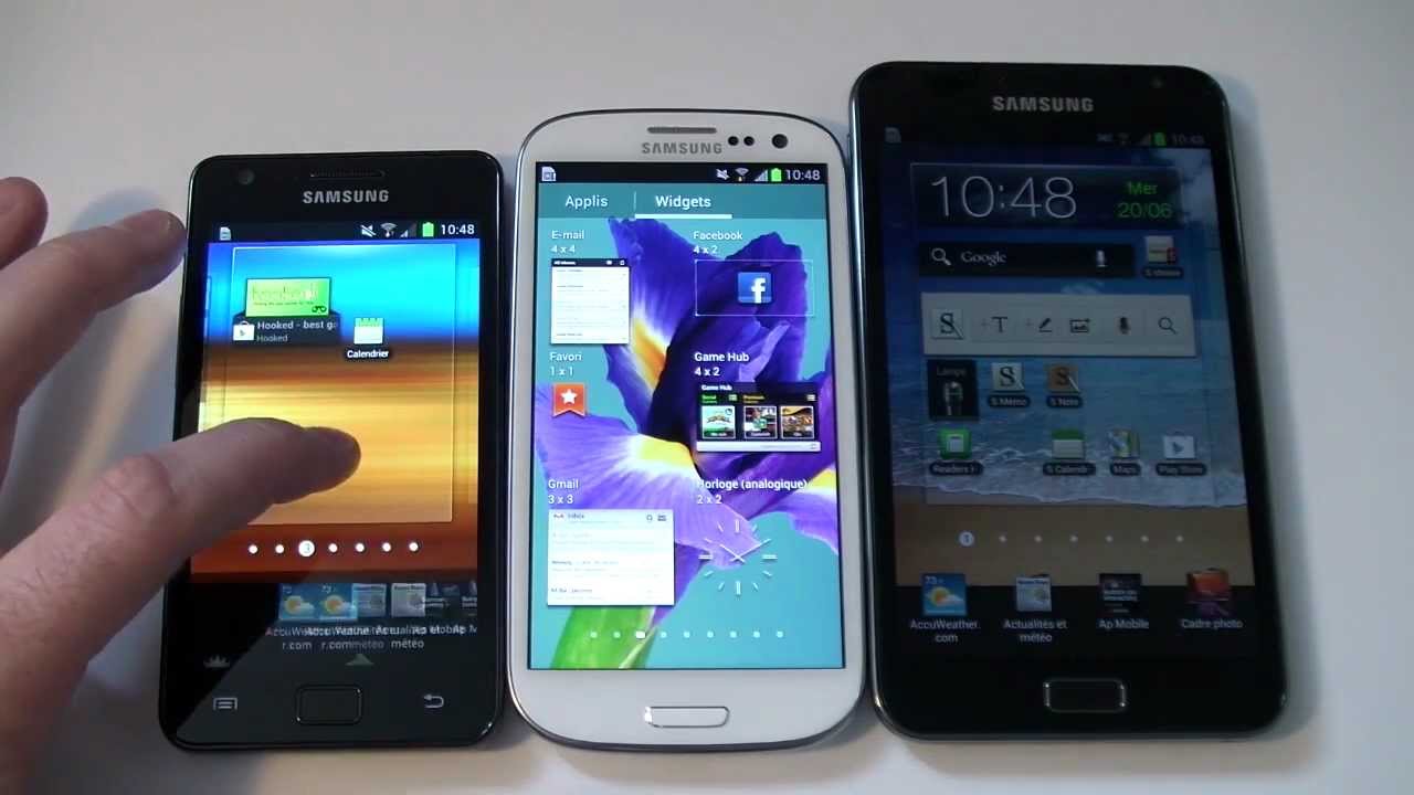 Comparatif : Samsung Galaxy S3, S2 et Note - par Test-Mobile.fr