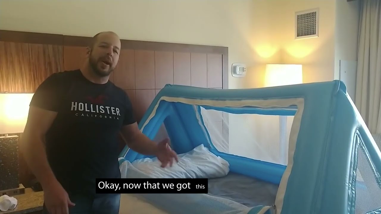 Basic set up of your safe place travel bed