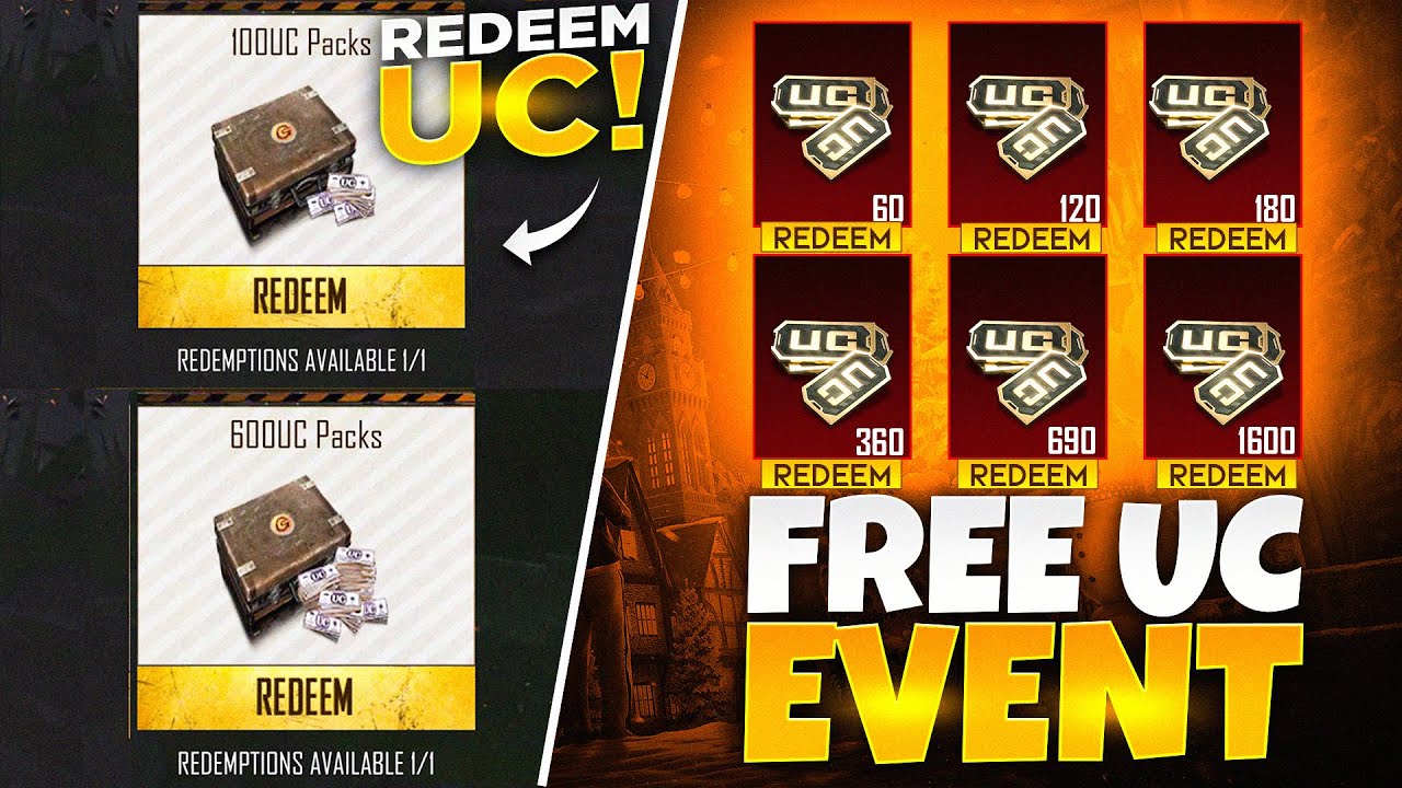 Free UC Event Get Free 100 , 300 , 600 UC | How To Redeem UC | Bonus Challenge |PUBGM