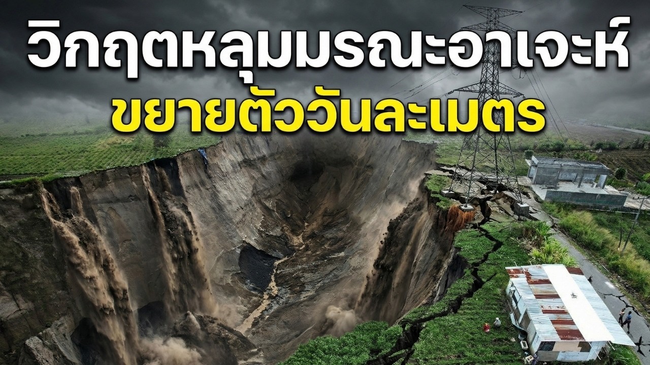 หลุมยุบที่อาเจะห์ ยุบเพิ่มวันละ 1 เมตร