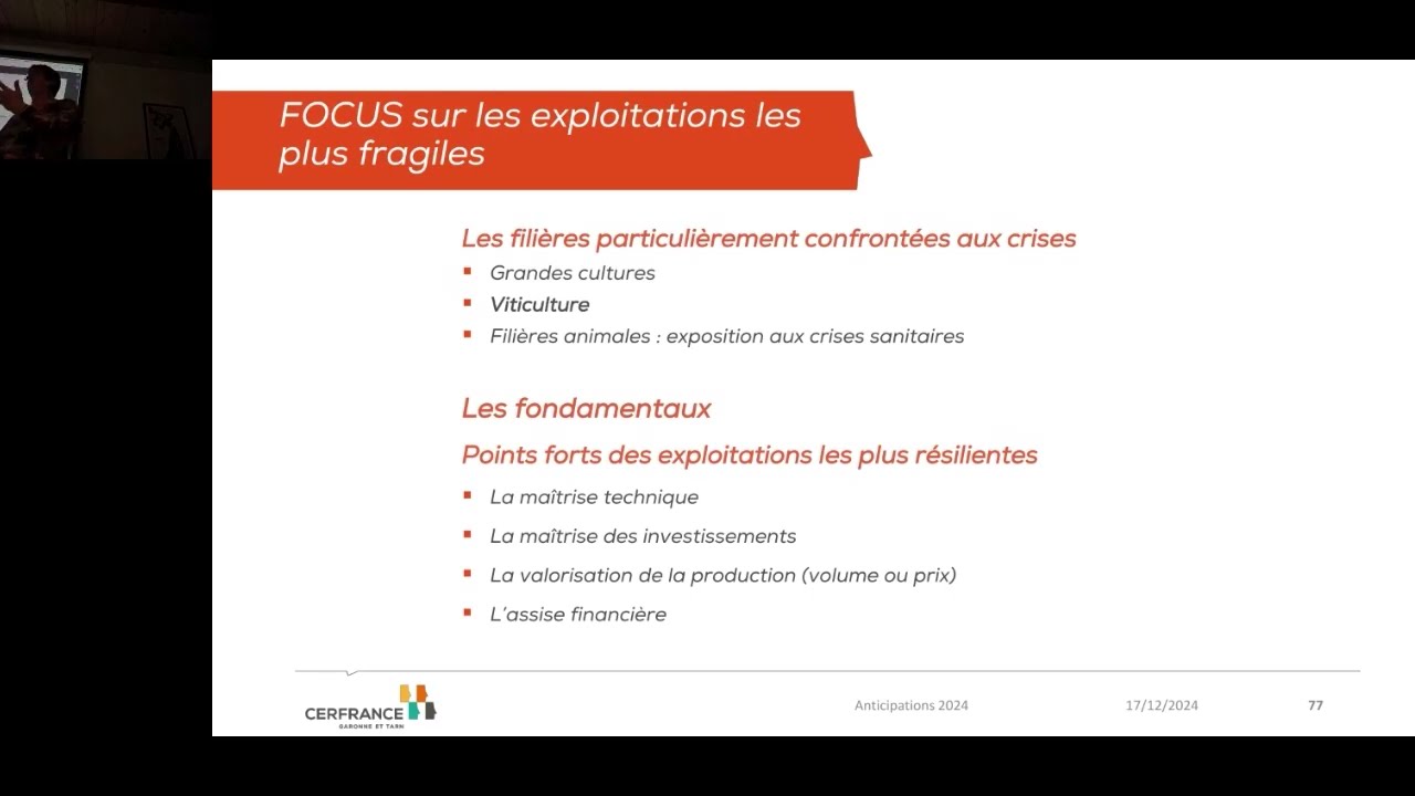 Résultats Prévisionnels Agricoles - Tarn - CERFRANCE GARONNE ET TARN - Synthèse 2024