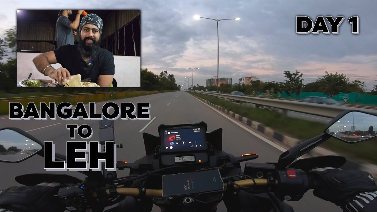 Bangalore to Leh Ride Begins! PY E01 | Night Ride to Hyderabad | Honda Africa Twin | Pahul's Vlogs